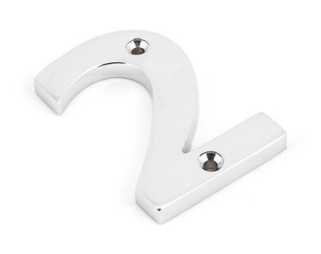 From The Anvil - Polished Chrome Numeral 2 | Sku. 83722 | Trade Door Handles.