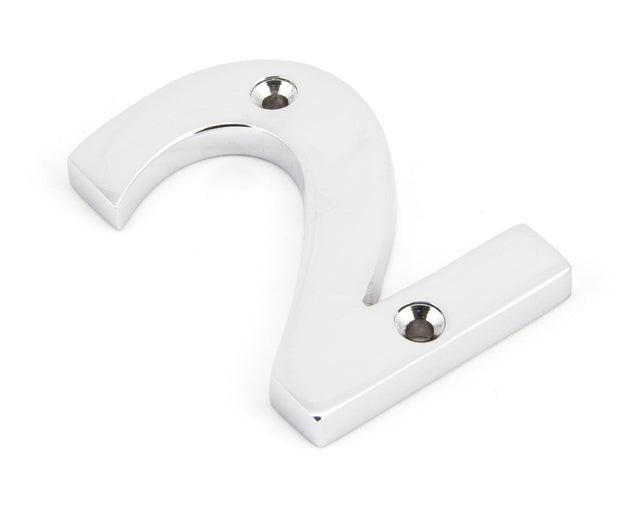 From The Anvil - Polished Chrome Numeral 2 | Sku. 83722 | Trade Door Handles.