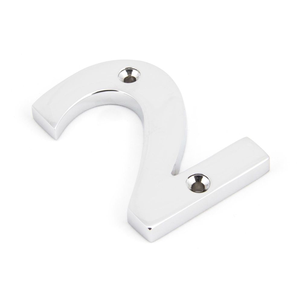From The Anvil - Polished Chrome Numeral 2 | Sku. 83722 | Trade Door Handles.