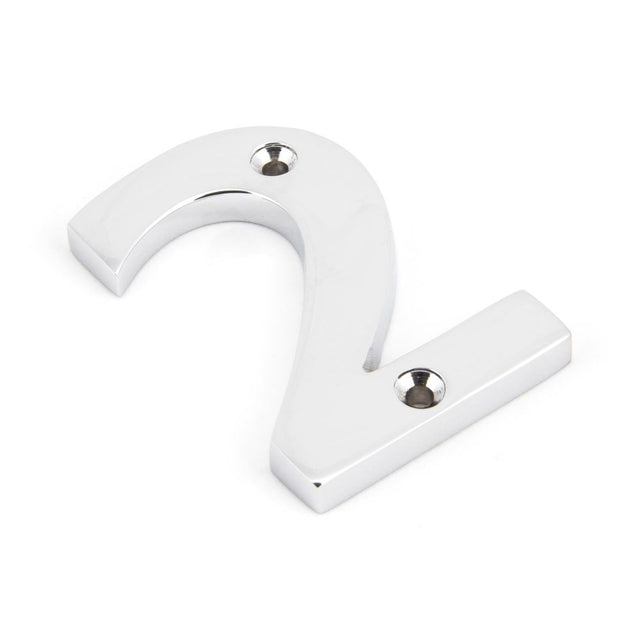 From The Anvil - Polished Chrome Numeral 2 | Sku. 83722 | Trade Door Handles.