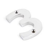 From The Anvil - Polished Chrome Numeral 3 | Sku. 83723 | Trade Door Handles.