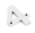 From The Anvil - Polished Chrome Numeral 4 | Sku. 83724 | Trade Door Handles.