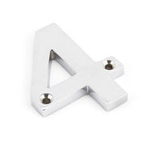 From The Anvil - Polished Chrome Numeral 4 | Sku. 83724 | Trade Door Handles.