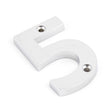 From The Anvil - Polished Chrome Numeral 5 | Sku. 83725 | Trade Door Handles.