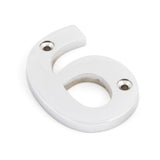 From The Anvil - Polished Chrome Numeral 6 | Sku. 83726 | Trade Door Handles.