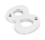 From The Anvil - Polished Chrome Numeral 8 | Sku. 83728 | Trade Door Handles.