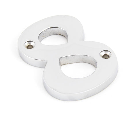 From The Anvil - Polished Chrome Numeral 8 | Sku. 83728 | Trade Door Handles.