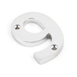 From The Anvil - Polished Chrome Numeral 9 | Sku. 83729 | Trade Door Handles.