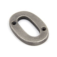From The Anvil - Antique Pewter Numeral 0 | Sku. 83730 | Trade Door Handles.