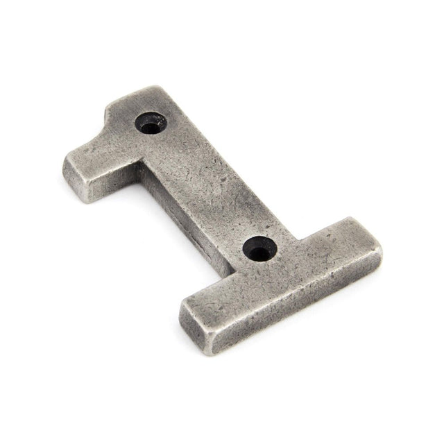 From The Anvil - Antique Pewter Numeral 1 | Sku. 83731 | Trade Door Handles.