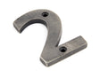 From The Anvil - Antique Pewter Numeral 2 | Sku. 83732 | Trade Door Handles.