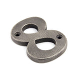 From The Anvil - Antique Pewter Numeral 8 | Sku. 83738 | Trade Door Handles.