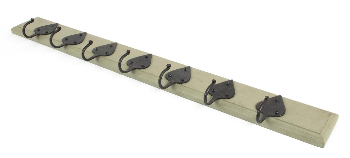 From The Anvil - Olive Green Cottage Coat Rack | Sku. 83747 | Trade Door Handles.