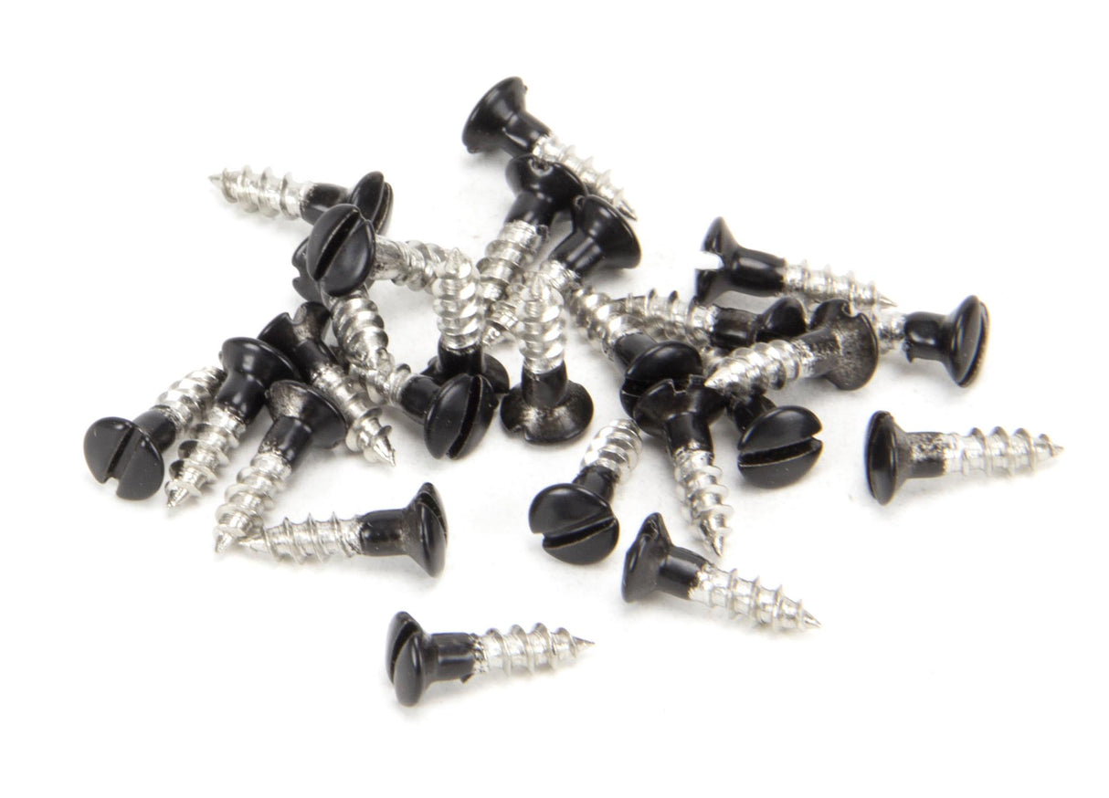 From The Anvil - Black SS 3.0 x 12 Csk R/Head Screws (25) | Sku. 83748 | Trade Door Handles.