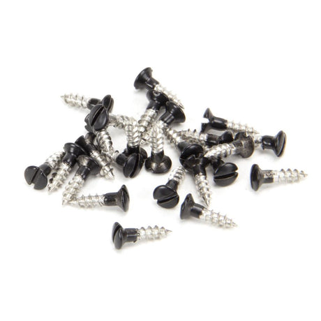 From The Anvil - Black SS 3.0 x 12 Csk R/Head Screws (25) | Sku. 83748 | Trade Door Handles.
