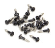From The Anvil - Black SS 3.0 x 12 Roundhead Screws (25) | Sku. 83754 | Trade Door Handles.