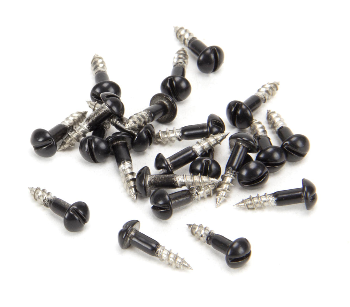 From The Anvil - Black SS 3.0 x 12 Roundhead Screws (25) | Sku. 83754 | Trade Door Handles.