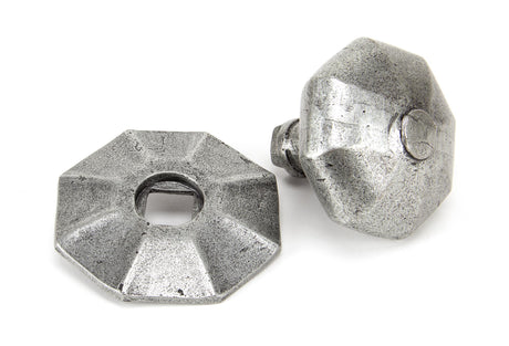 From The Anvil - Pewter Octagonal Centre Door Knob | Sku. 83778 | Trade Door Handles.