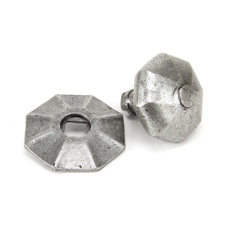 From The Anvil - Pewter Octagonal Centre Door Knob | Sku. 83778 | Trade Door Handles.