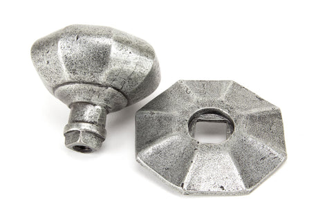 From The Anvil - Pewter Octagonal Centre Door Knob | Sku. 83778 | Trade Door Handles.