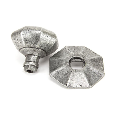 From The Anvil - Pewter Octagonal Centre Door Knob | Sku. 83778 | Trade Door Handles.