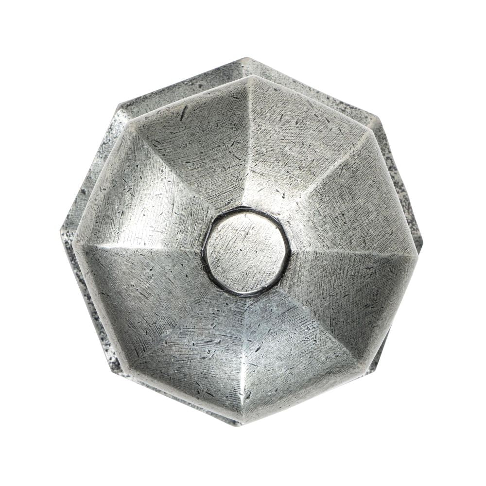 From The Anvil - Pewter Octagonal Centre Door Knob | Sku. 83778 | Trade Door Handles.