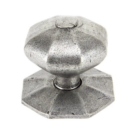 From The Anvil - Pewter Octagonal Centre Door Knob | Sku. 83778 | Trade Door Handles.