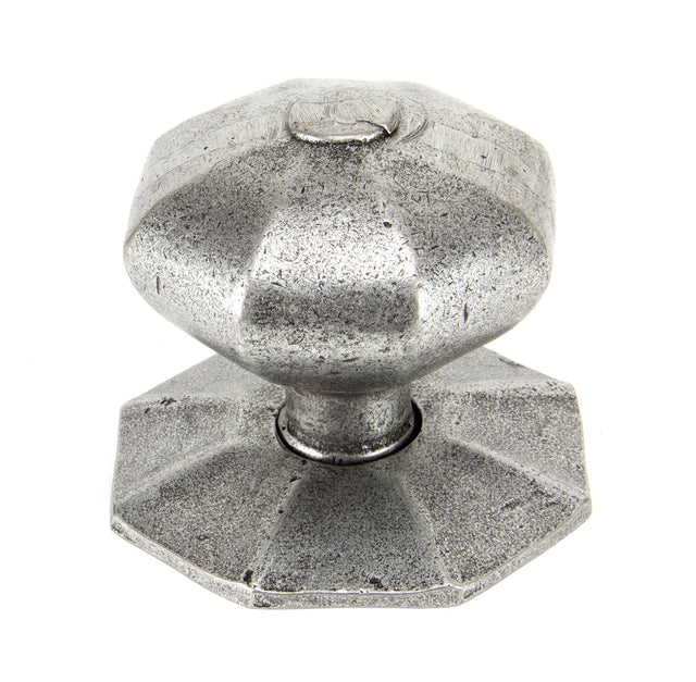 From The Anvil - Pewter Octagonal Centre Door Knob | Sku. 83778 | Trade Door Handles.