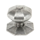From The Anvil - Pewter Octagonal Centre Door Knob | Sku. 83778 | Trade Door Handles.