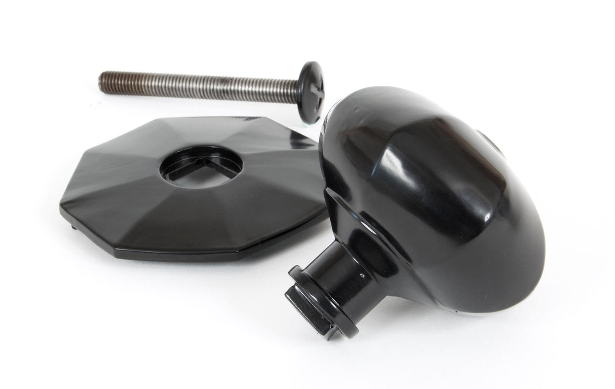 From The Anvil - Black Octagonal Centre Door Knob | Sku. 83779 | Trade Door Handles.