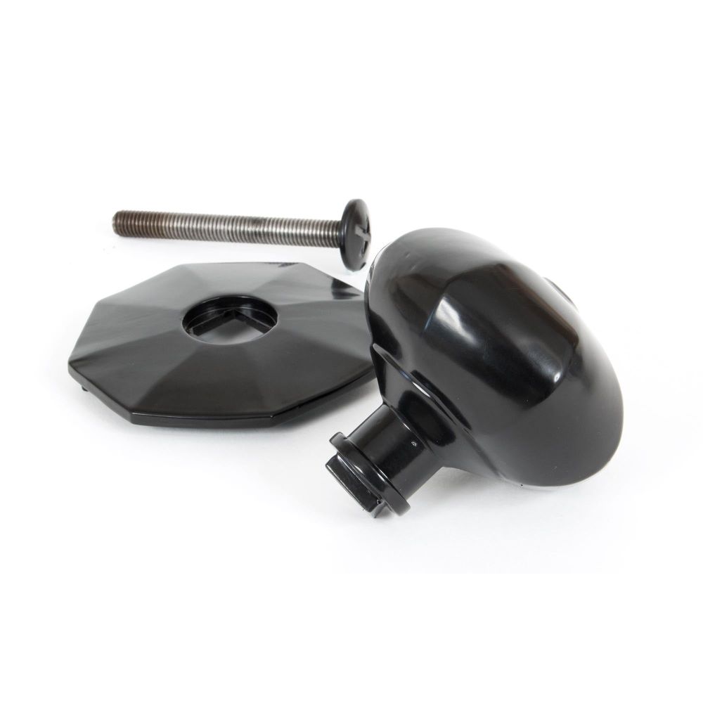 From The Anvil - Black Octagonal Centre Door Knob | Sku. 83779 | Trade Door Handles.