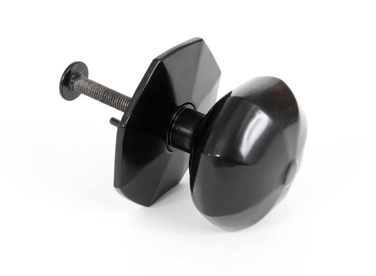 From The Anvil - Black Octagonal Centre Door Knob | Sku. 83779 | Trade Door Handles.