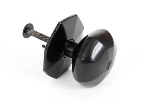 From The Anvil - Black Octagonal Centre Door Knob | Sku. 83779 | Trade Door Handles.