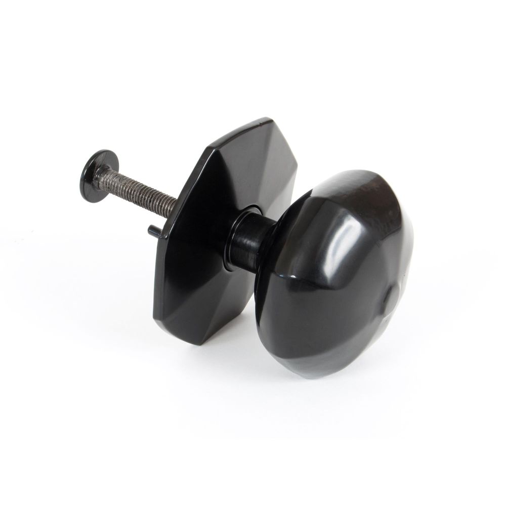 From The Anvil - Black Octagonal Centre Door Knob | Sku. 83779 | Trade Door Handles.