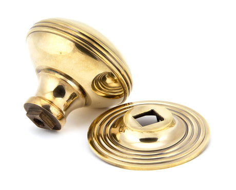 From The Anvil - Aged Brass Prestbury Centre Door Knob | Sku. 83782 | Trade Door Handles.