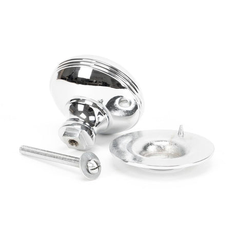 From The Anvil - Polished Chrome Prestbury Centre Door Knob | Sku. 83783 | Trade Door Handles.
