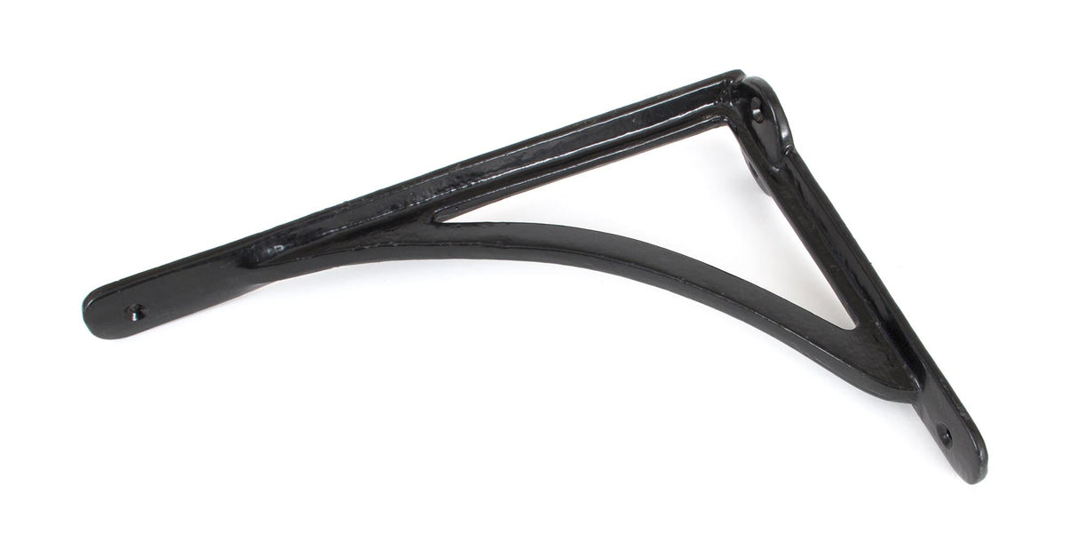 From The Anvil - Black 10'' x 7'' Curved Shelf Bracket | Sku. 83784 | Trade Door Handles.