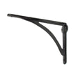 From The Anvil - Black 10'' x 7'' Curved Shelf Bracket | Sku. 83784 | Trade Door Handles.