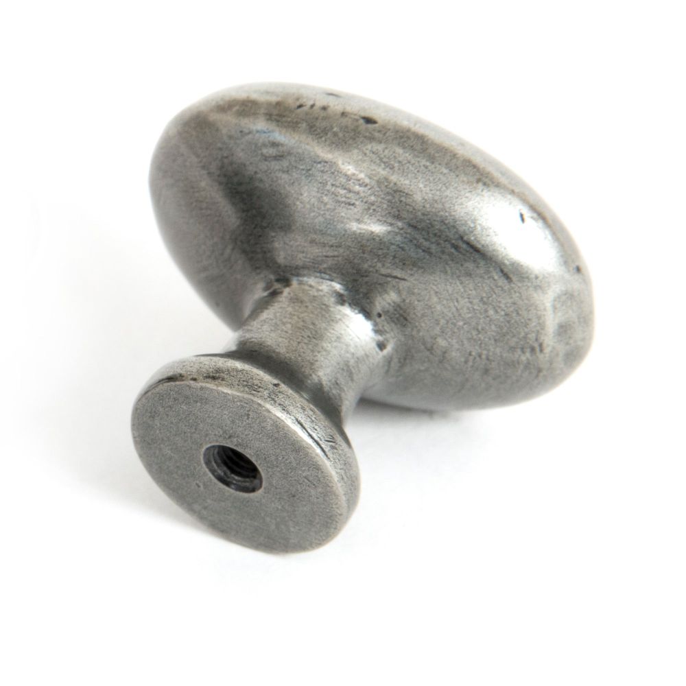 From The Anvil - Pewter Oval Cabinet Knob | Sku. 83787 | Trade Door Handles.