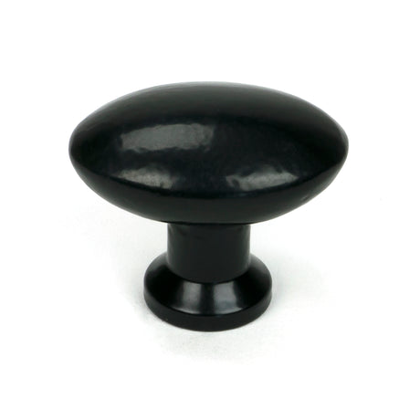 From The Anvil - Black Oval Cabinet Knob | Sku. 83790 | Trade Door Handles.
