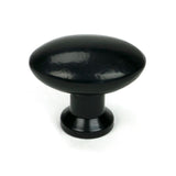 From The Anvil - Black Oval Cabinet Knob | Sku. 83790 | Trade Door Handles.