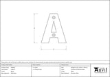 From The Anvil - Black Letter A | Sku. 83800A | Trade Door Handles.