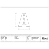 From The Anvil - Black Letter A | Sku. 83800A | Trade Door Handles.