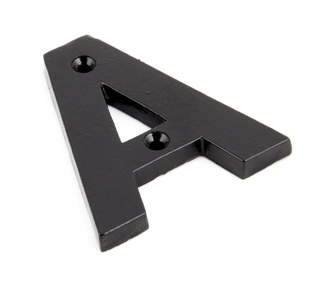 From The Anvil - Black Letter A | Sku. 83800A | Trade Door Handles.