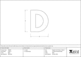 From The Anvil - Black Letter D | Sku. 83800D | Trade Door Handles.