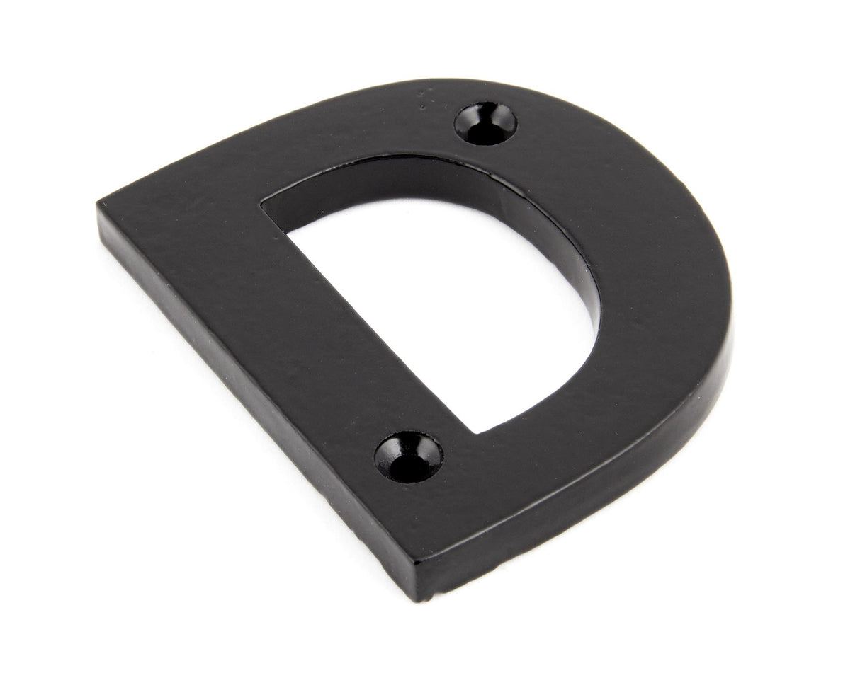 From The Anvil - Black Letter D | Sku. 83800D | Trade Door Handles.