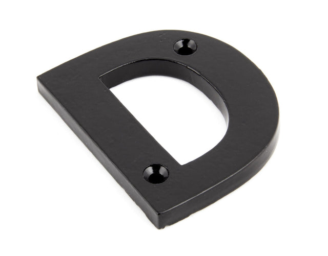 From The Anvil - Black Letter D | Sku. 83800D | Trade Door Handles.