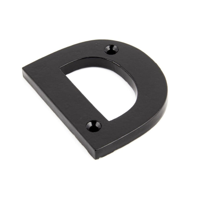 From The Anvil - Black Letter D | Sku. 83800D | Trade Door Handles.
