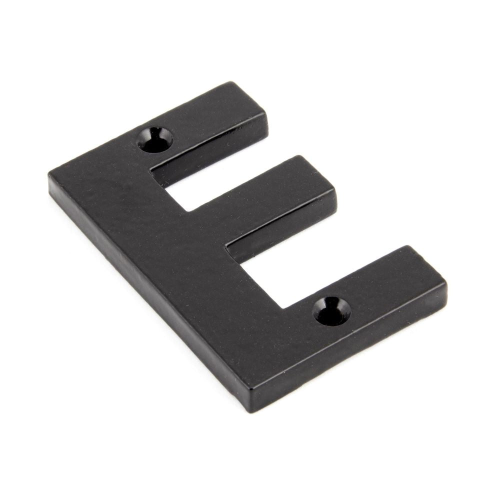 From The Anvil - Black Letter E | Sku. 83800E | Trade Door Handles.