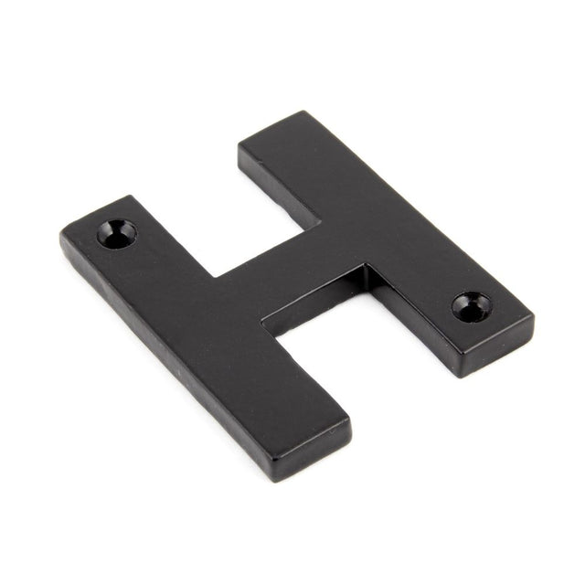 From The Anvil - Black Letter H | Sku. 83800H | Trade Door Handles.